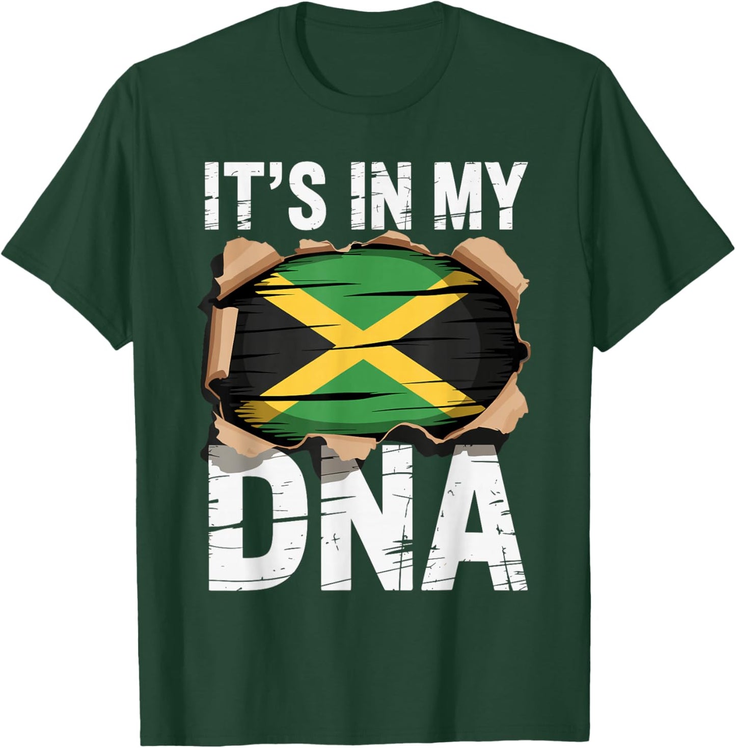 It's in My DNA Jamaican Flag Identity Jamaica T-Shirt - T-Shirt | Forest