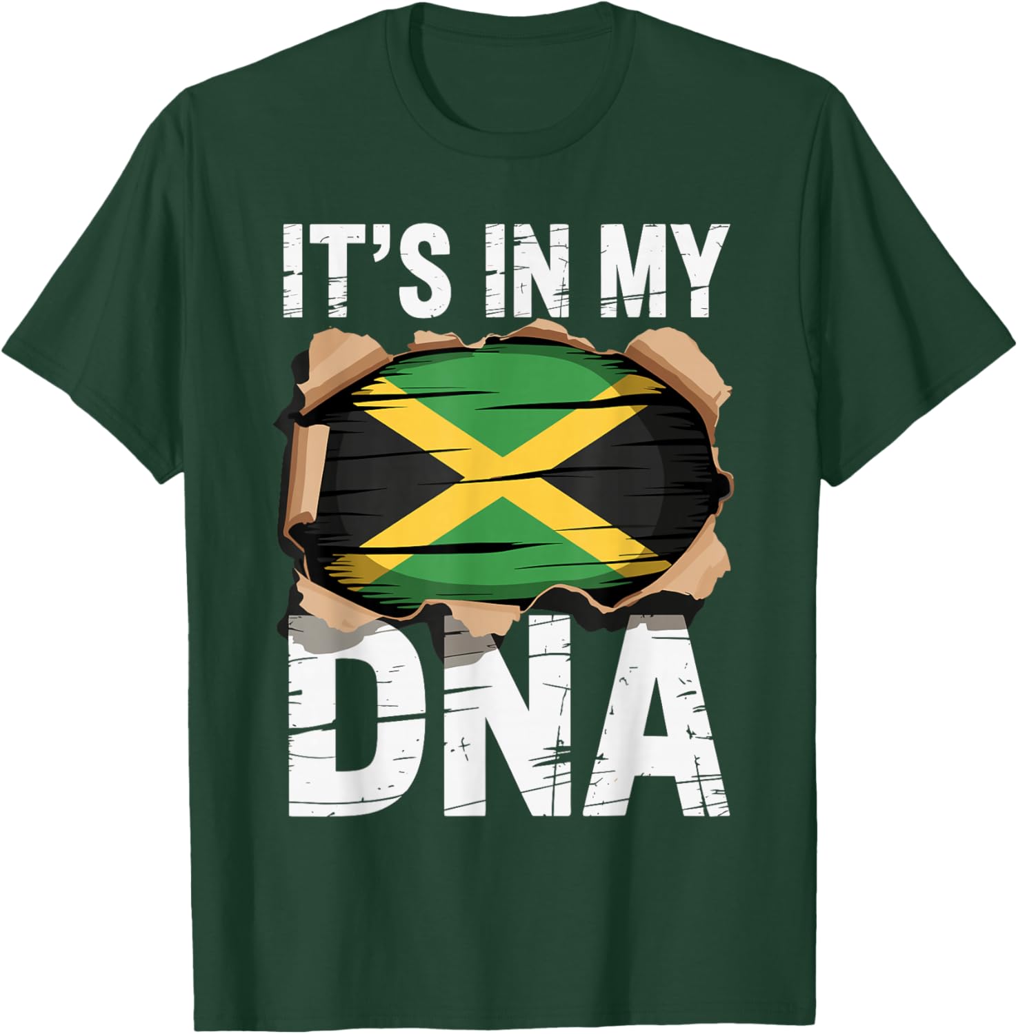 It's in My DNA Jamaican Flag Identity Jamaica T-Shirt - T-Shirt | Forest