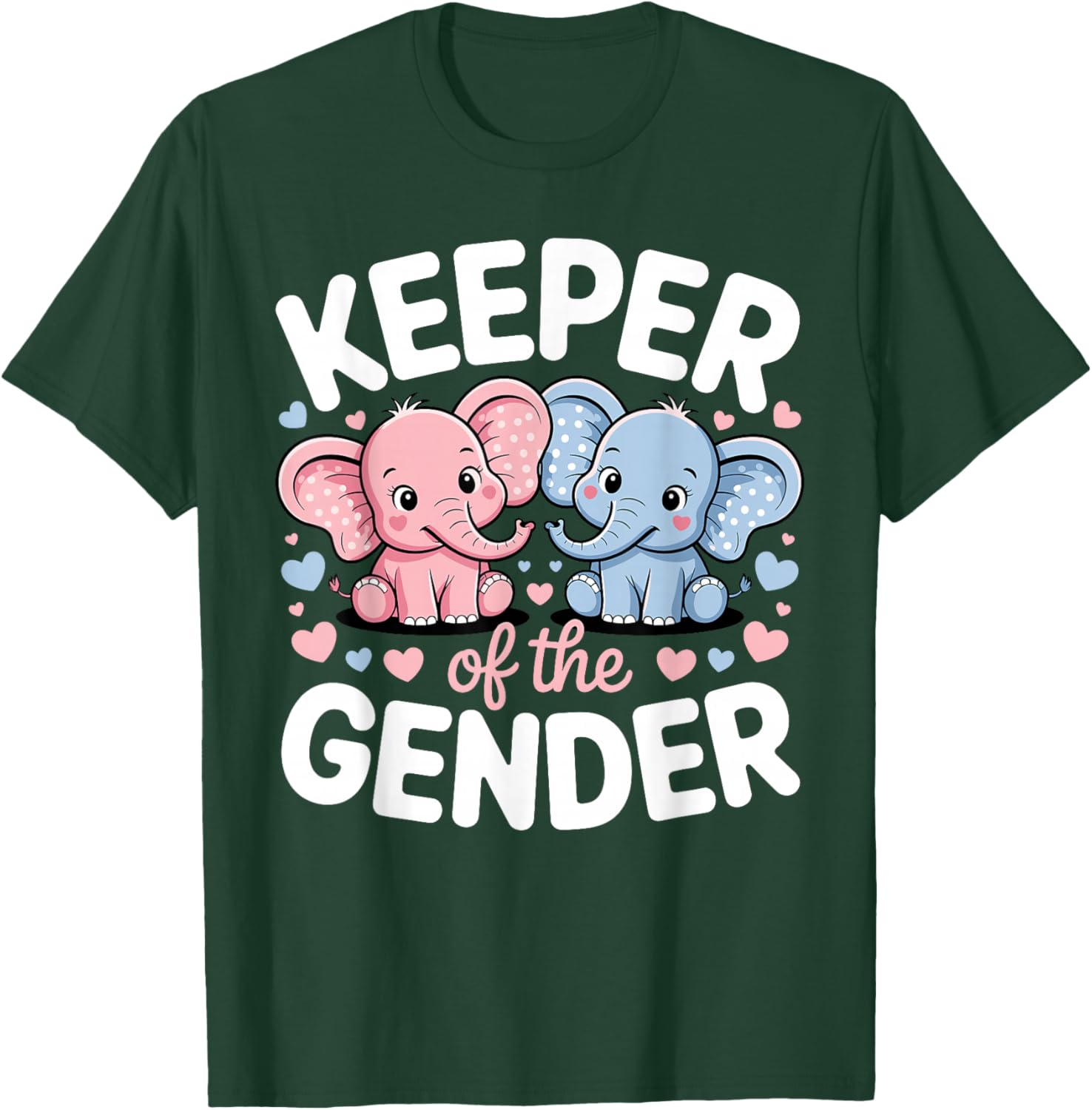 Gender Reveal Art Women Team Pink Team Blue Party T-Shirt - T-Shirt | Forest
