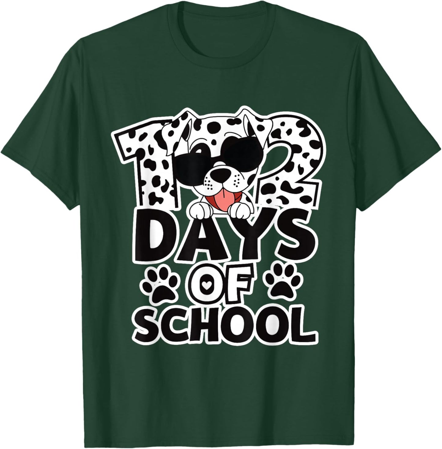100 Days of School Dog Lover 102 Day of School for Boy Kids T-Shirt - T-Shirt | Forest
