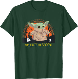 Star Wars The Mandalorian Grogu Too Cute To Spook Halloween T-Shirt - T-Shirt | Forest