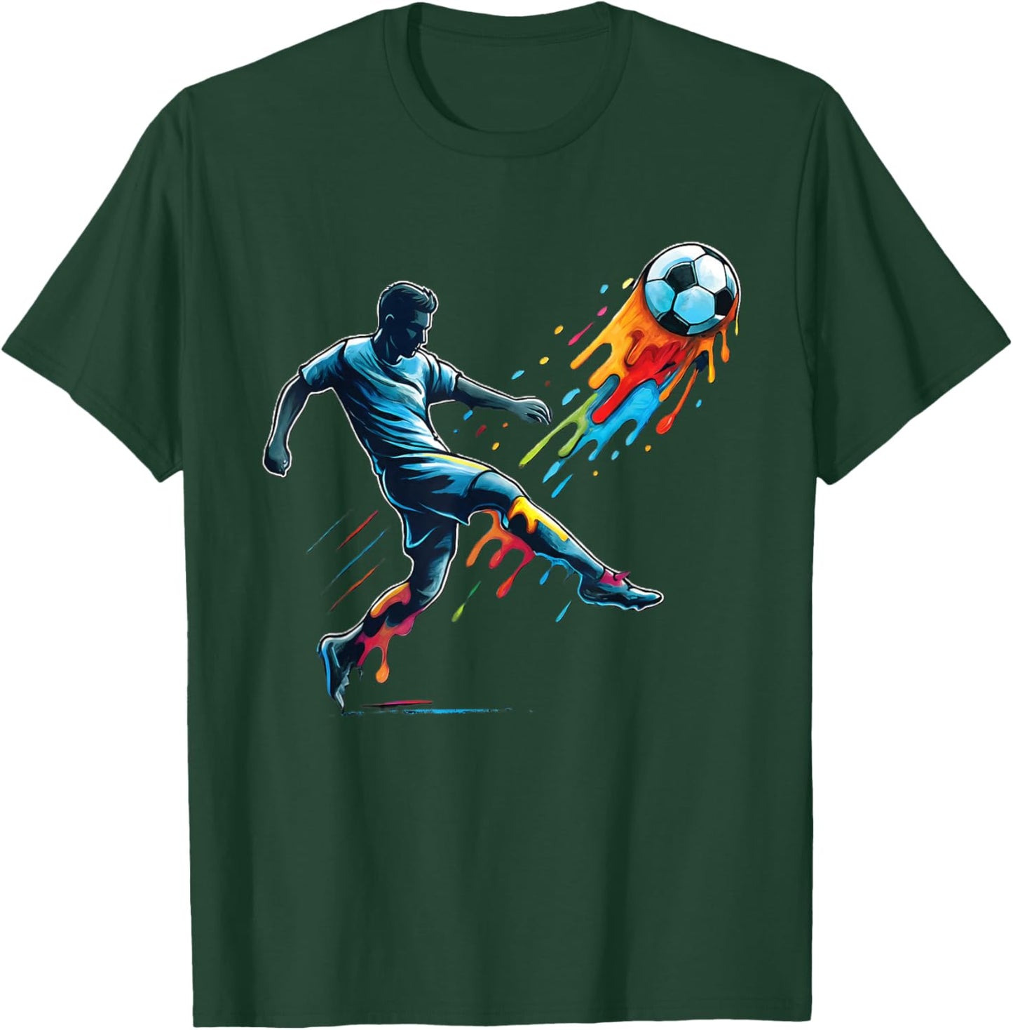 Soccer Drip Kids Youth Soccer T-Shirt - T-Shirt | Forest