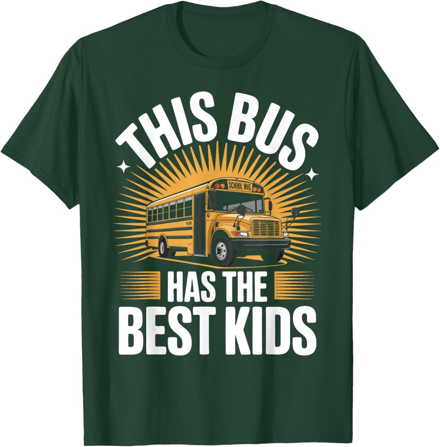 School Bus Driver Best Kids Yellow Bus T-Shirt - T-Shirt | Forest