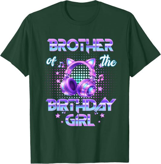 Brother The Birthday Girl K-pop Family Birthday Party Girls T-Shirt - T-Shirt | Forest