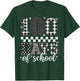 Black White Checkered Leopard 100 Days of School Teacher Kid T-Shirt - T-Shirt | Forest