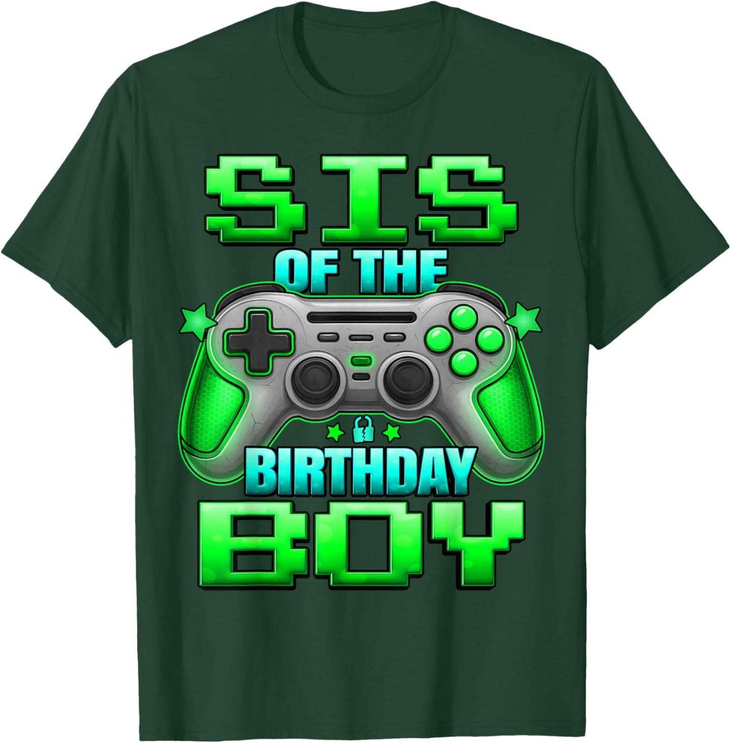 Sister of The Birthday Boy Matching Family Lil Sister T-Shirt - T-Shirt | Forest