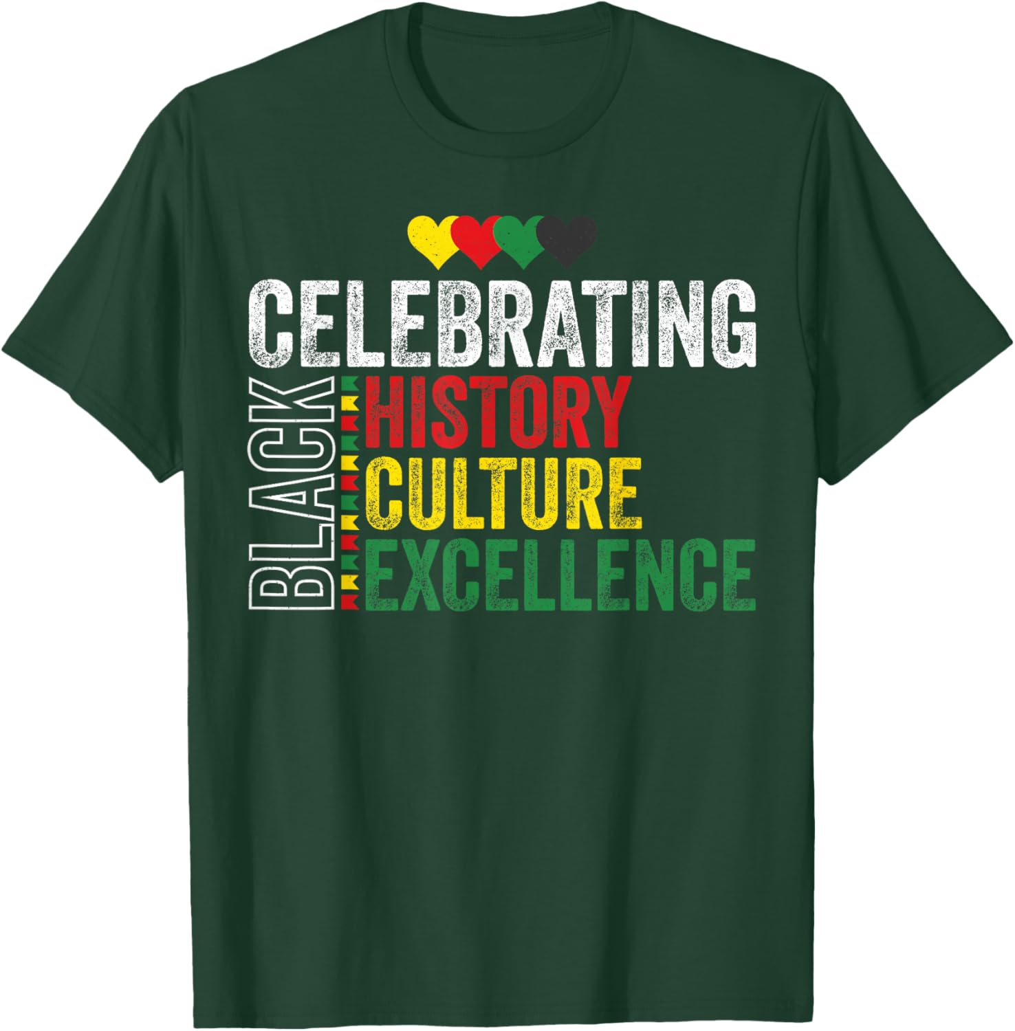 Celebrating Black History Month Afro African Men Women Kids T-Shirt - T-Shirt | Forest