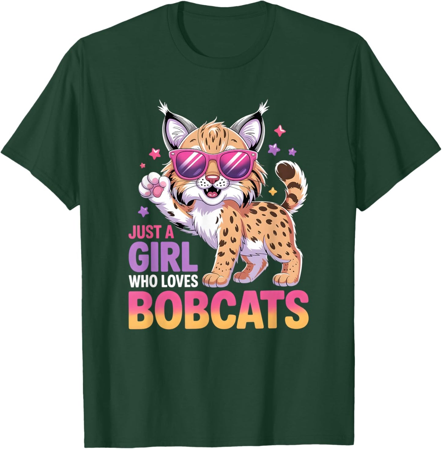 Girls Bobcat T-Shirt - T-Shirt | Forest