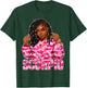 Scorpio Queen Loc'd Black Woman Pink Camo Zodiac Sign T-Shirt - T-Shirt | Forest