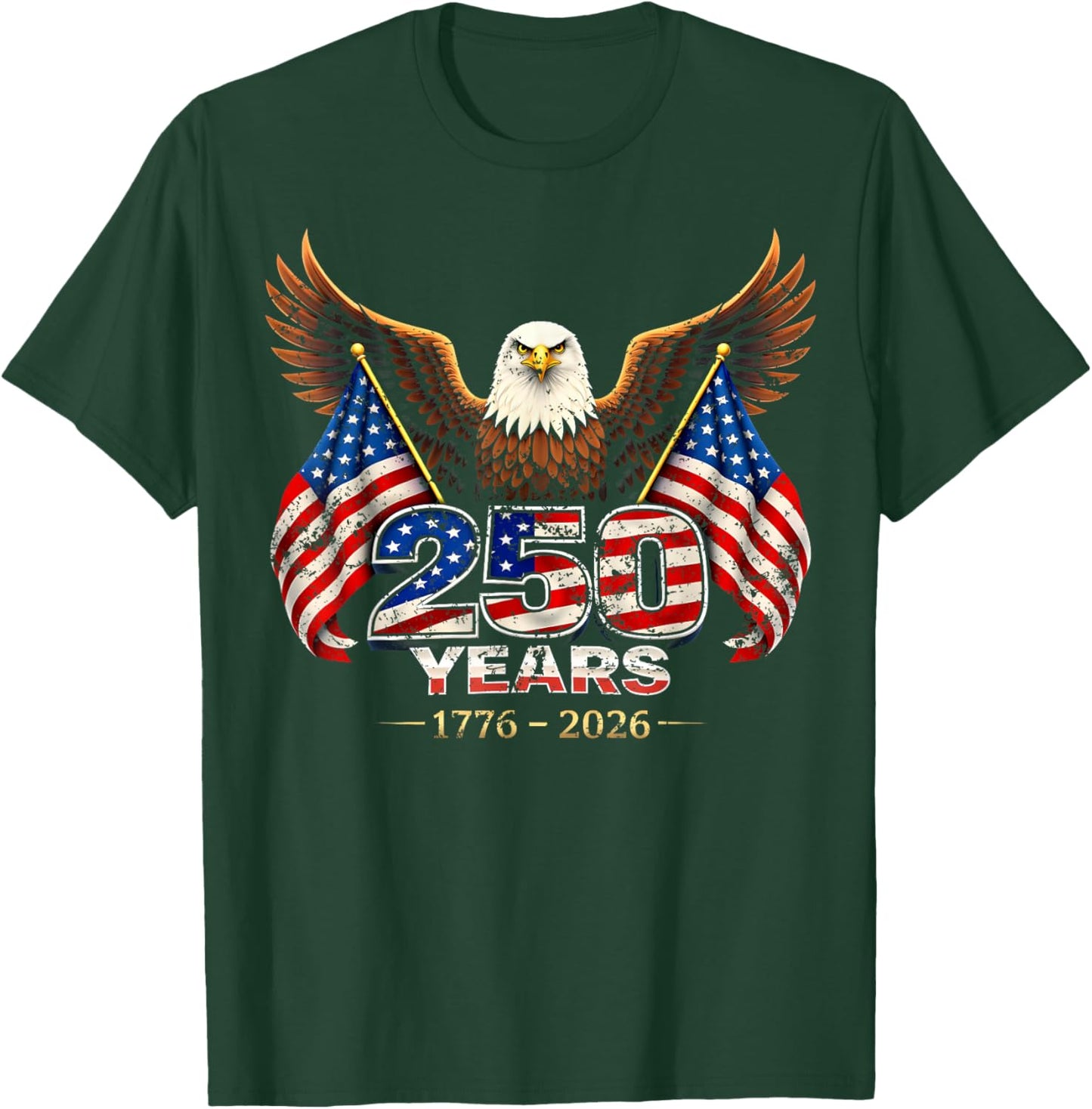 USA 250 Years 250th Anniversary Flag US Gift Women T-Shirt - T-Shirt | Forest