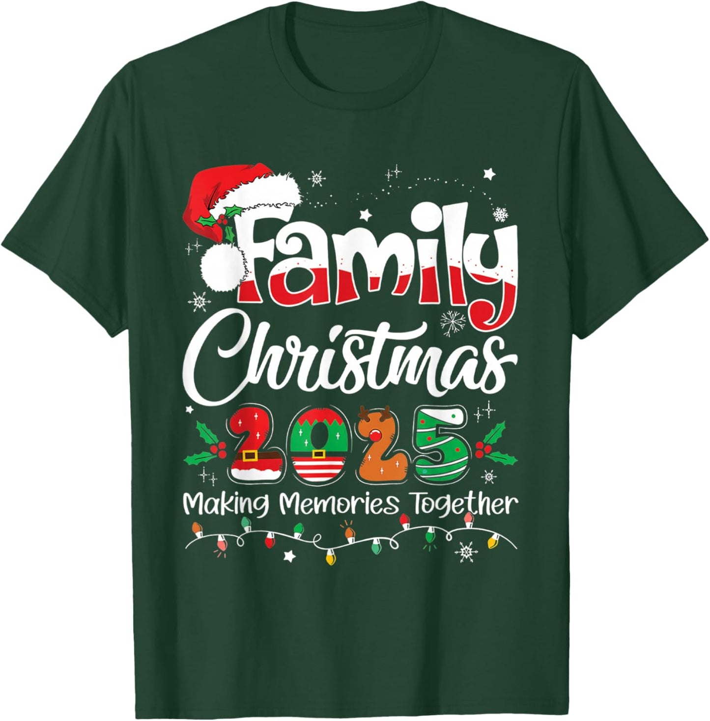 Family Christmas 2025 Matching Family Christmas Xmas T-Shirt - T-Shirt | Forest