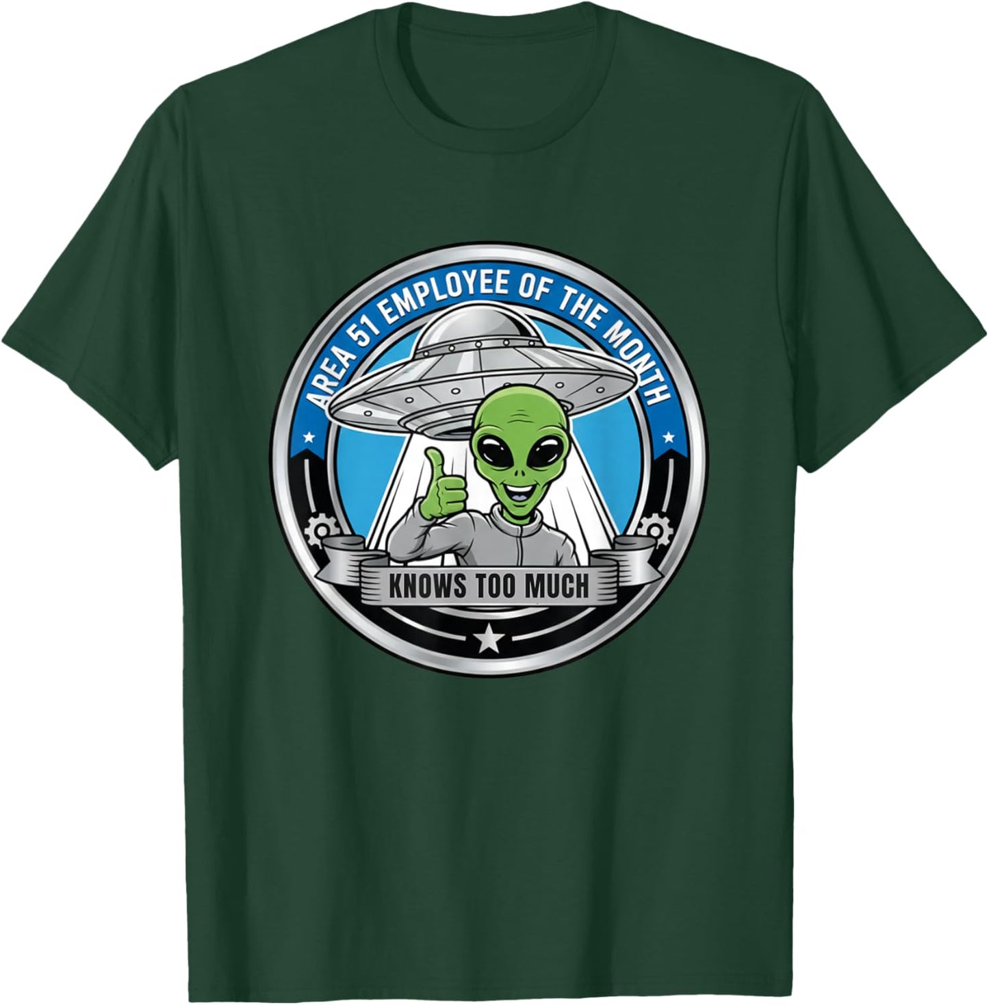 Area 51 Employee of The Month, Funny Area 51 T-Shirt - T-Shirt | Forest