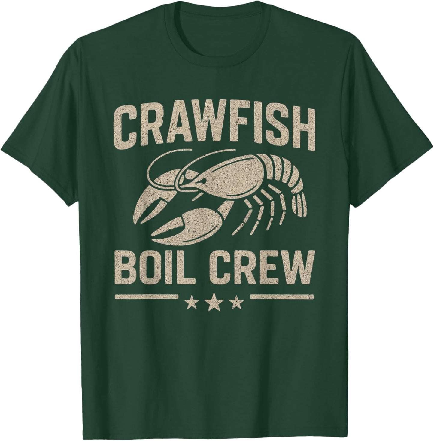 Crawfish Boil Crew Vintage Crayfish Crawdad Party Men Dad T-Shirt - T-Shirt | Forest