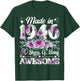 80 Year Old Made in 1946 Floral 80th Birthday Women T-Shirt - T-Shirt | Forest
