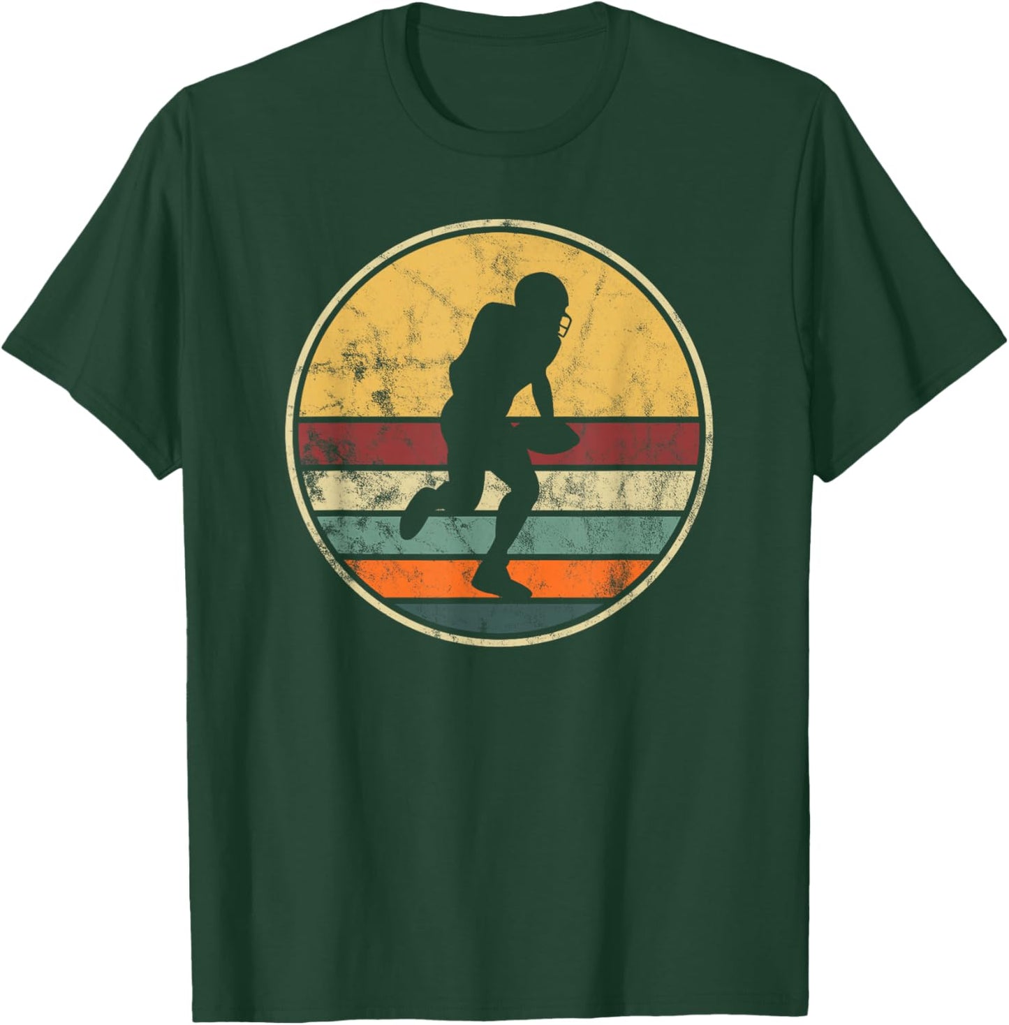 American Football Vintage for Football Retro Design T-Shirt - T-Shirt | Forest