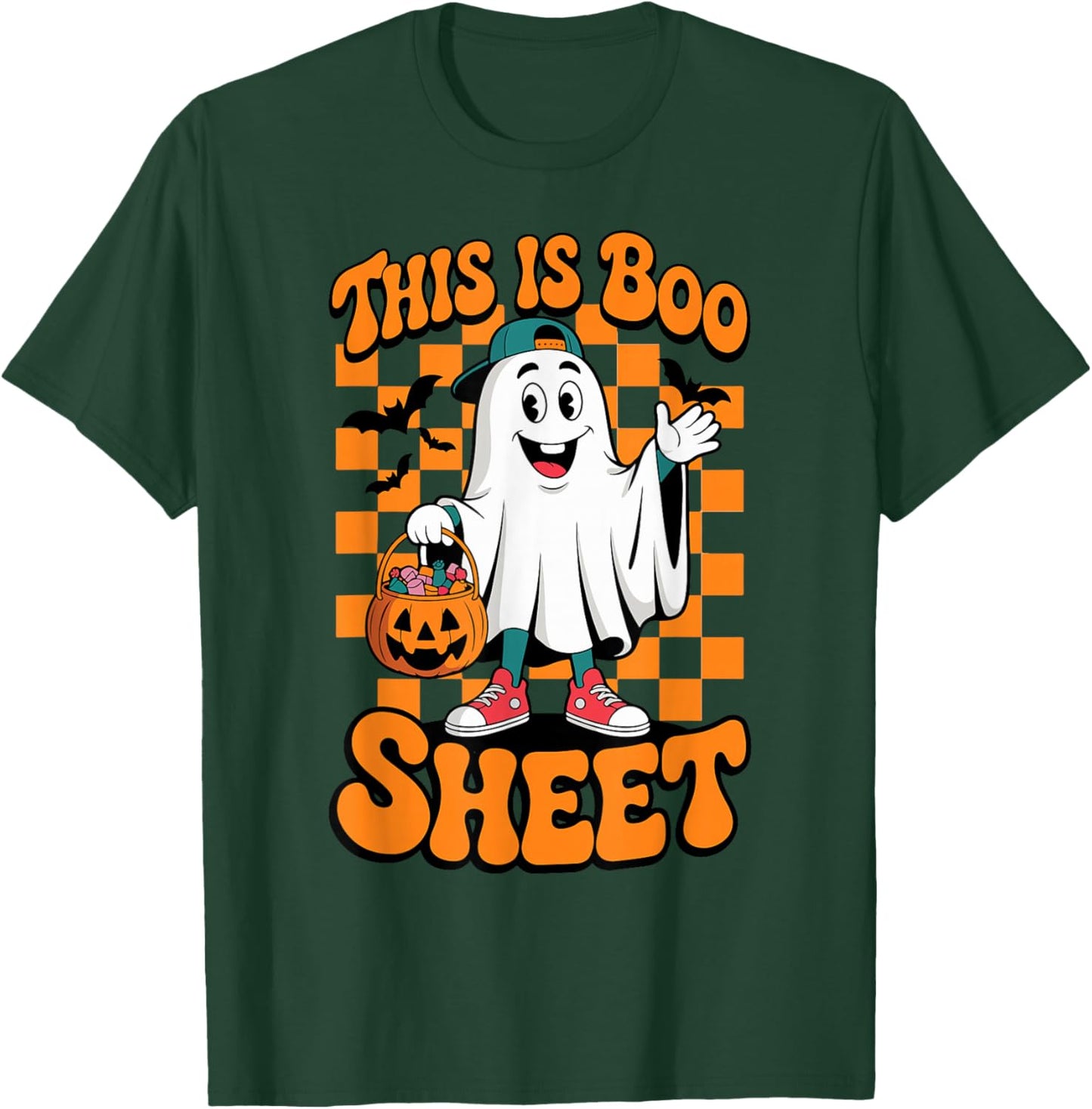 This is Boo Sheet Funny Halloween Ghost Baseball Cap Toddler T-Shirt - T-Shirt | Forest