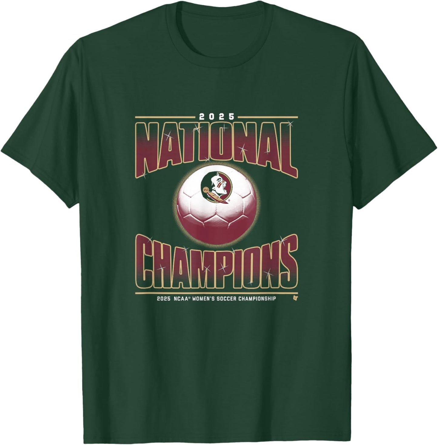 FSU Women's Soccer - 2025 National Champions - Florida State T-Shirt - T-Shirt | Forest