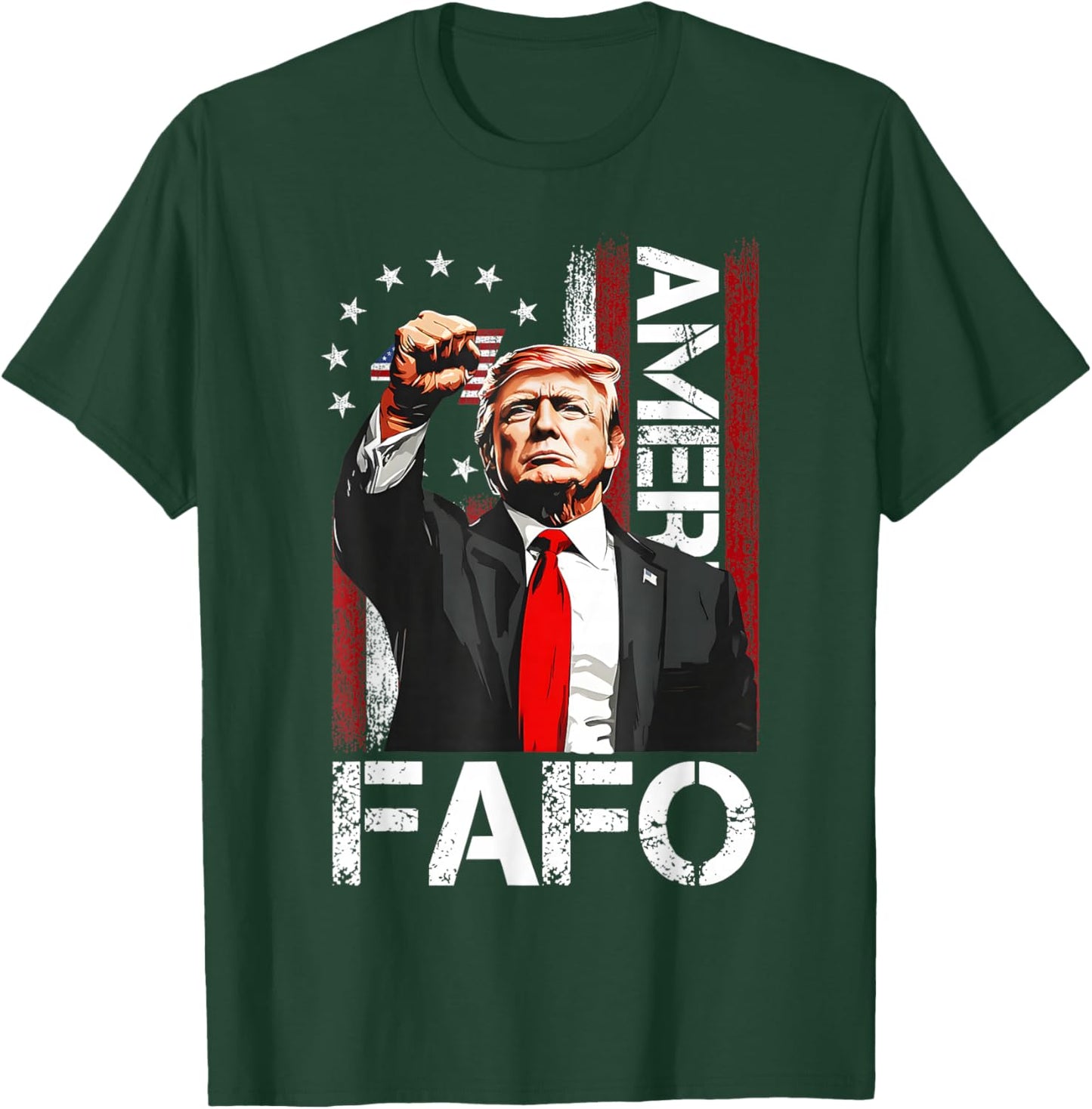 Funny Fafo Trump Fafo American USA T-Shirt - T-Shirt | Forest