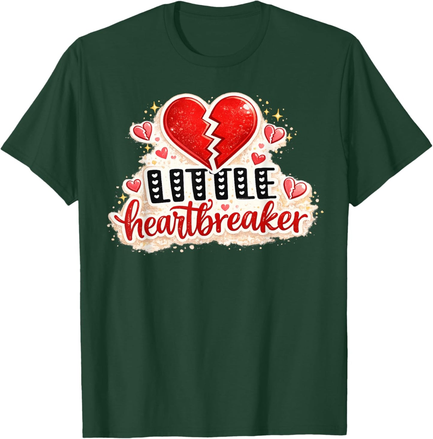 Funny Little Heartbreaker Valentines Day Boys Girls Kids T-Shirt - T-Shirt | Forest