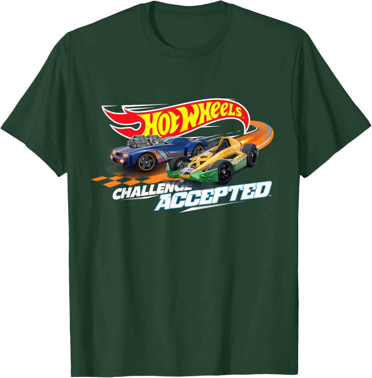 Hot Wheels Race Time Challenged Accepted T-Shirt - T-Shirt | Forest