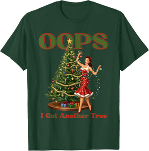 Funny Retro Christmas Oops I Got Another Tree T-Shirt - T-Shirt | Forest