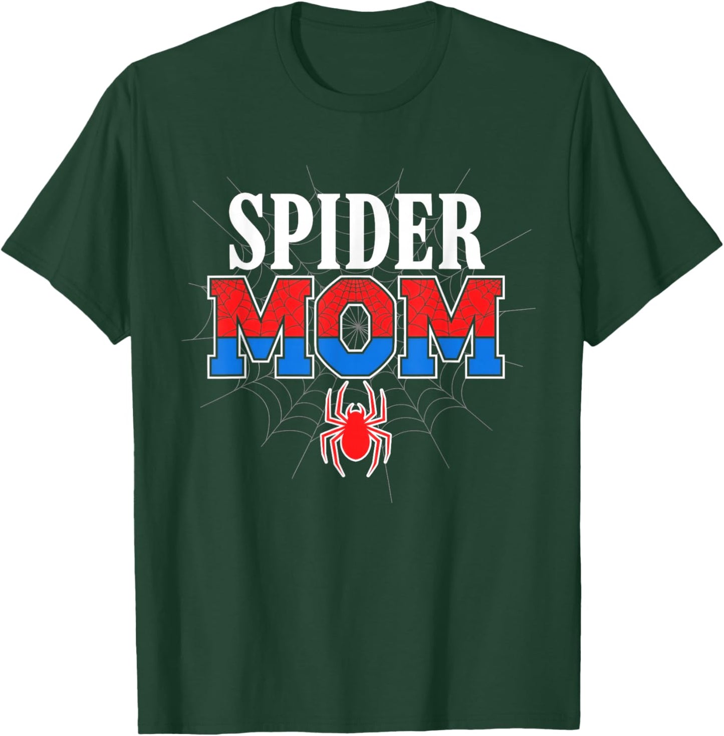 Spider Mom Family Matching Funny Mother's Day Mommy Women T-Shirt - T-Shirt | Forest