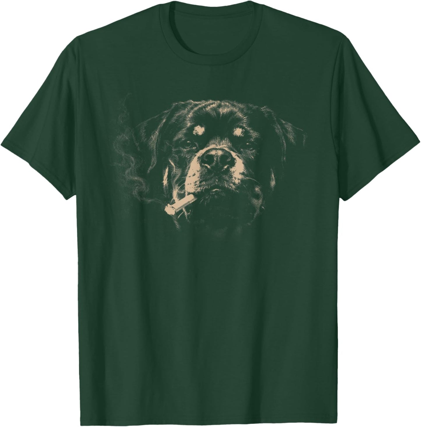 Dog Smoking Funny Rottweiler Smoking Dog Meme T-Shirt - T-Shirt | Forest