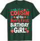 Berry First Birthday Girl Cousin Strawberry Family Event T-Shirt - T-Shirt | Forest
