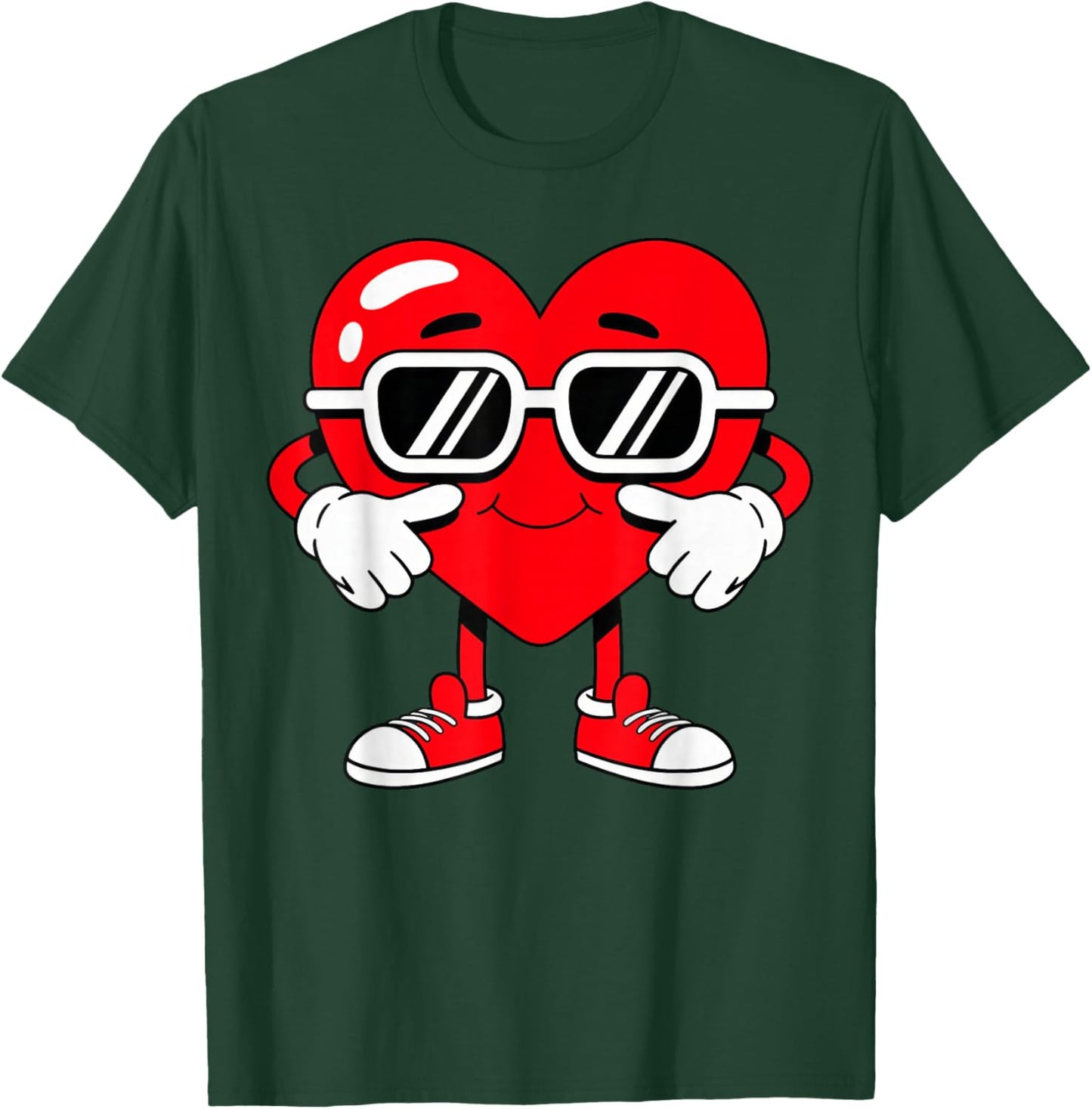 Valentines Love Heart Peace T-Shirt - T-Shirt | Forest