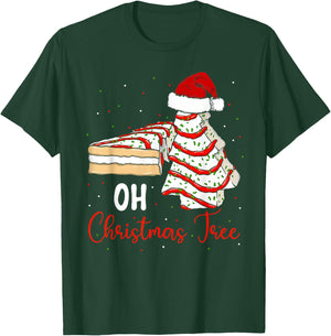Groovy Oh Christmas Tree Cakes Debbie Beckey Jen Cake Lovers T-Shirt - T-Shirt | Forest