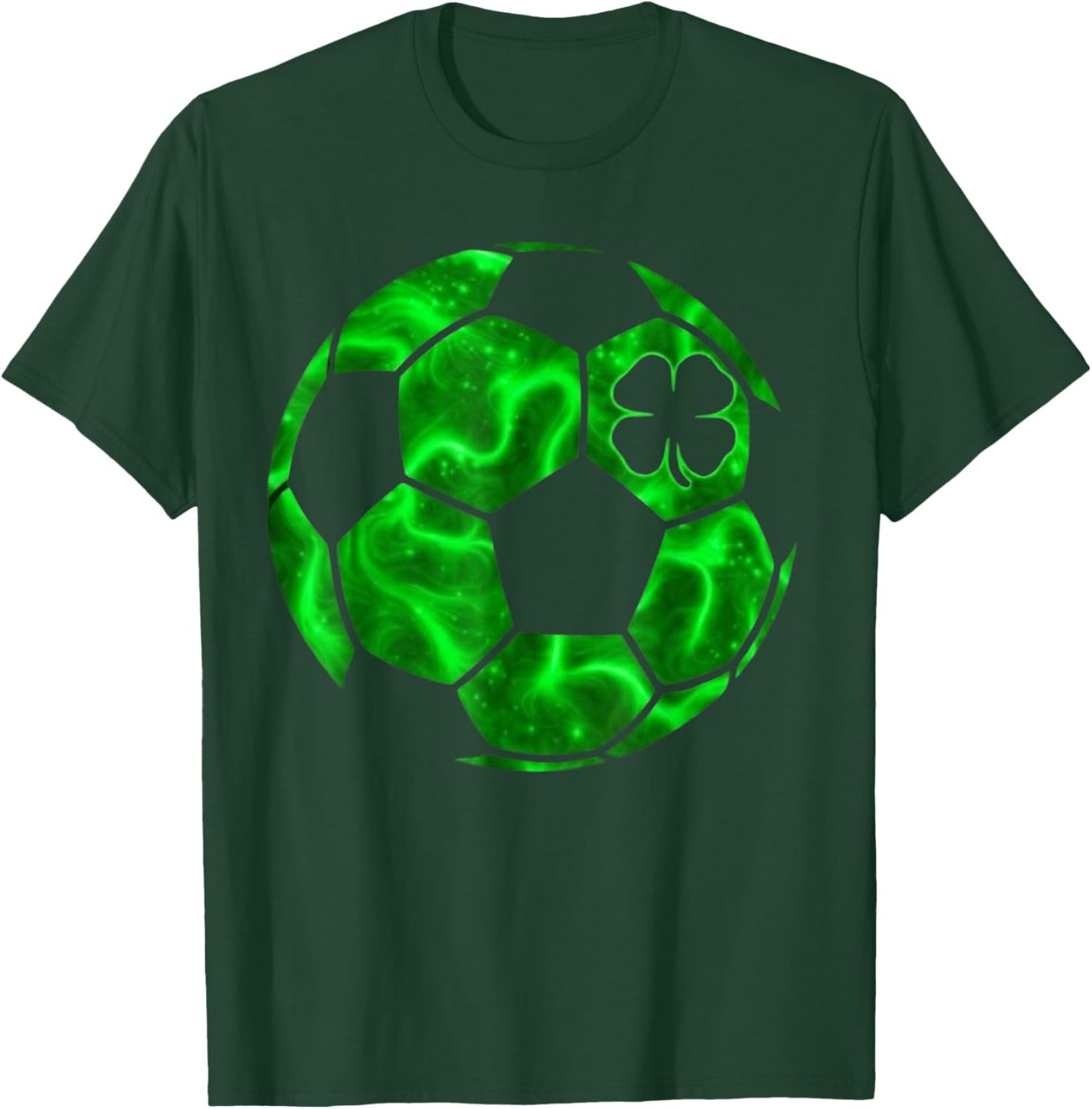 Soccer Shamrock Lucky Irish St Patrick's Day Boys T-Shirt - T-Shirt | Forest