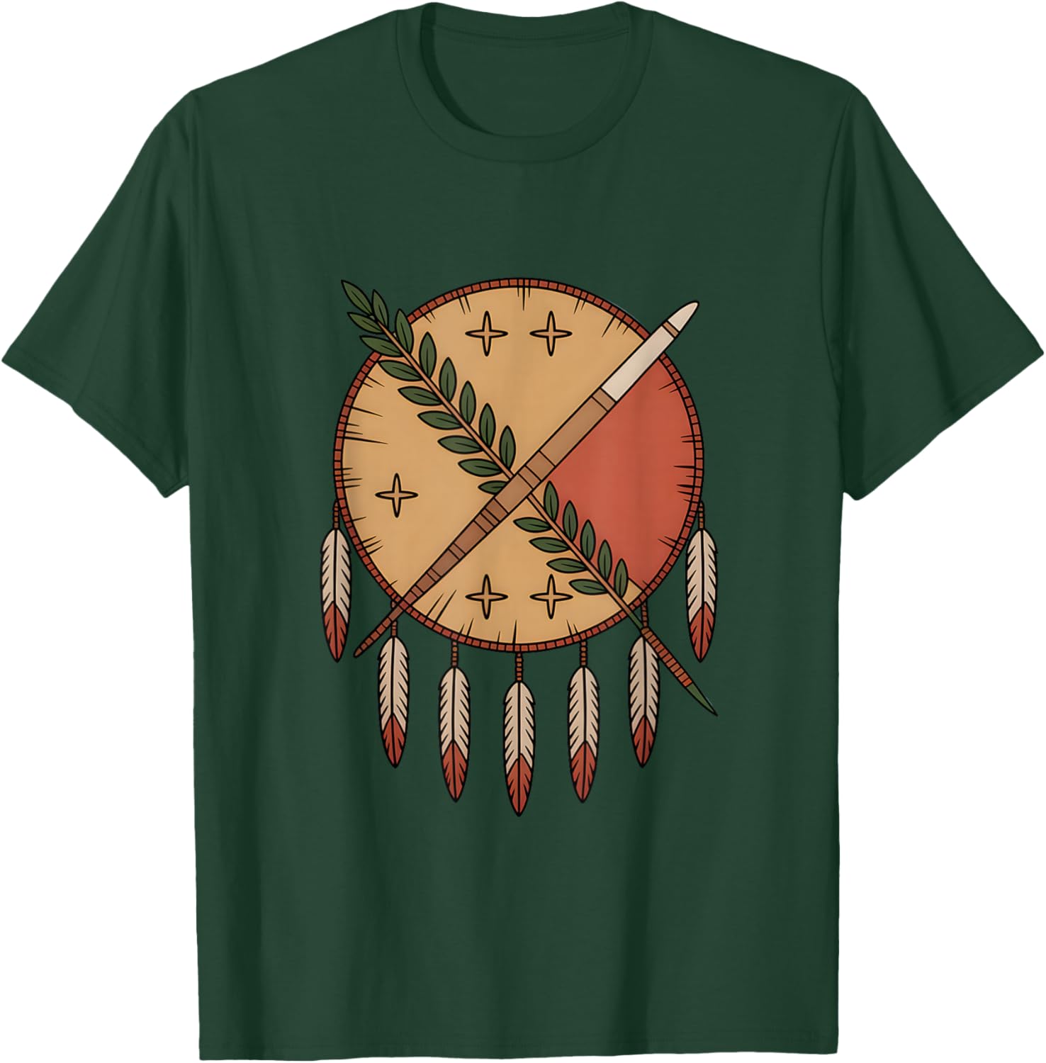 Oklahoma Flag Vintage Grunge Patriotic Home Love Men Women T-Shirt - T-Shirt | Forest