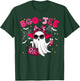 Cute Boo JEE Ghost Halloween Pink Leopard Bow Ghost T-Shirt - T-Shirt | Forest