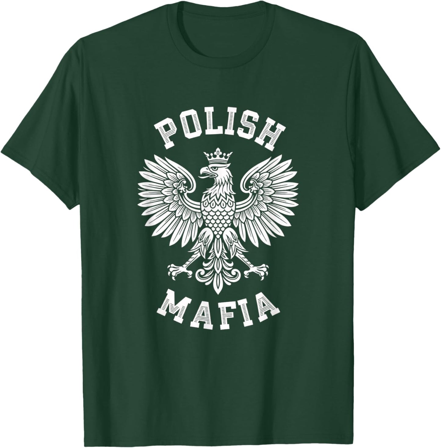 Polish Eagle Pride Polish Mafia Crest T-Shirt - T-Shirt | Forest