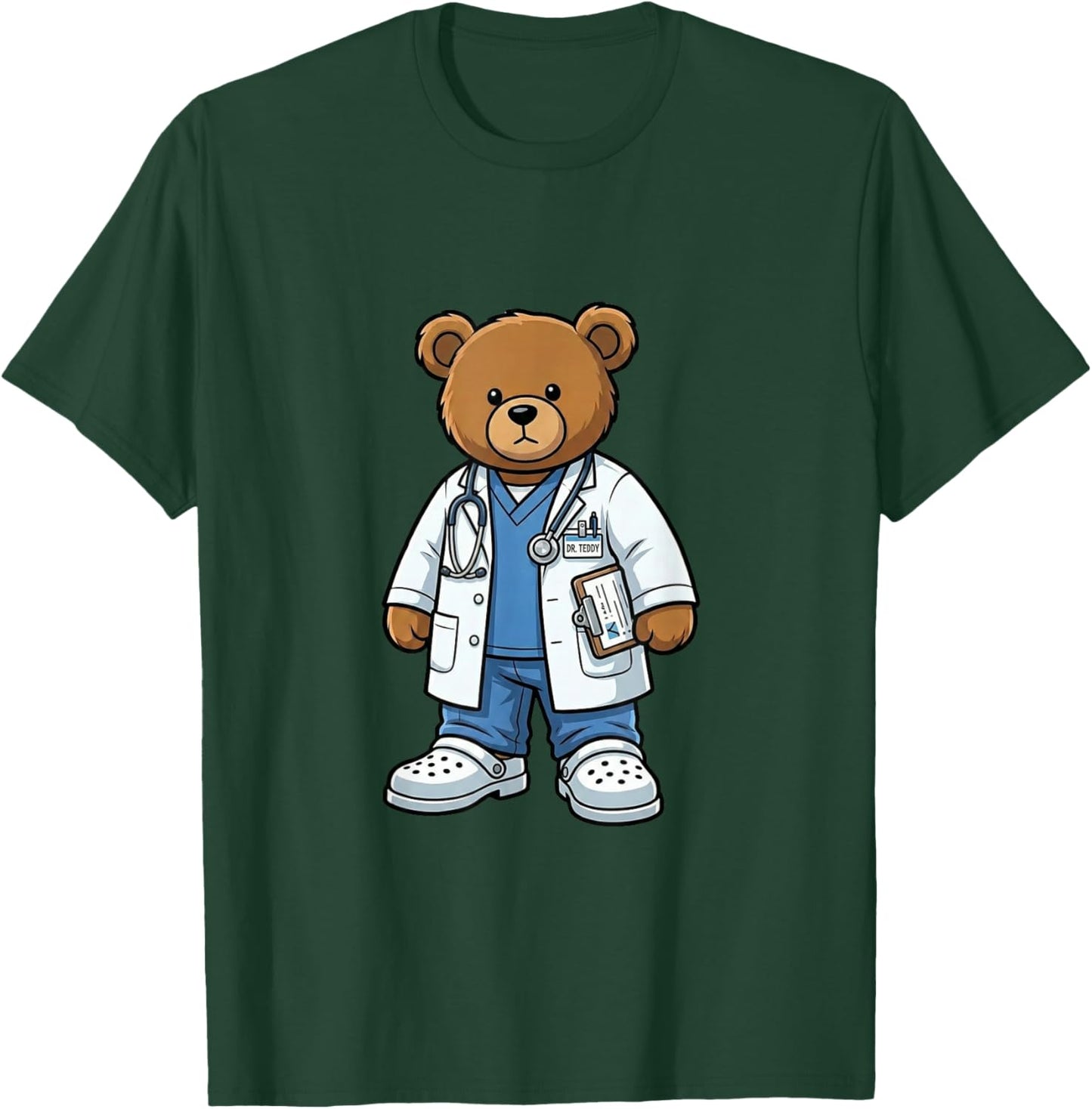 Doctor Teddy - Caring Medical Hero Bear T-Shirt - T-Shirt | Forest
