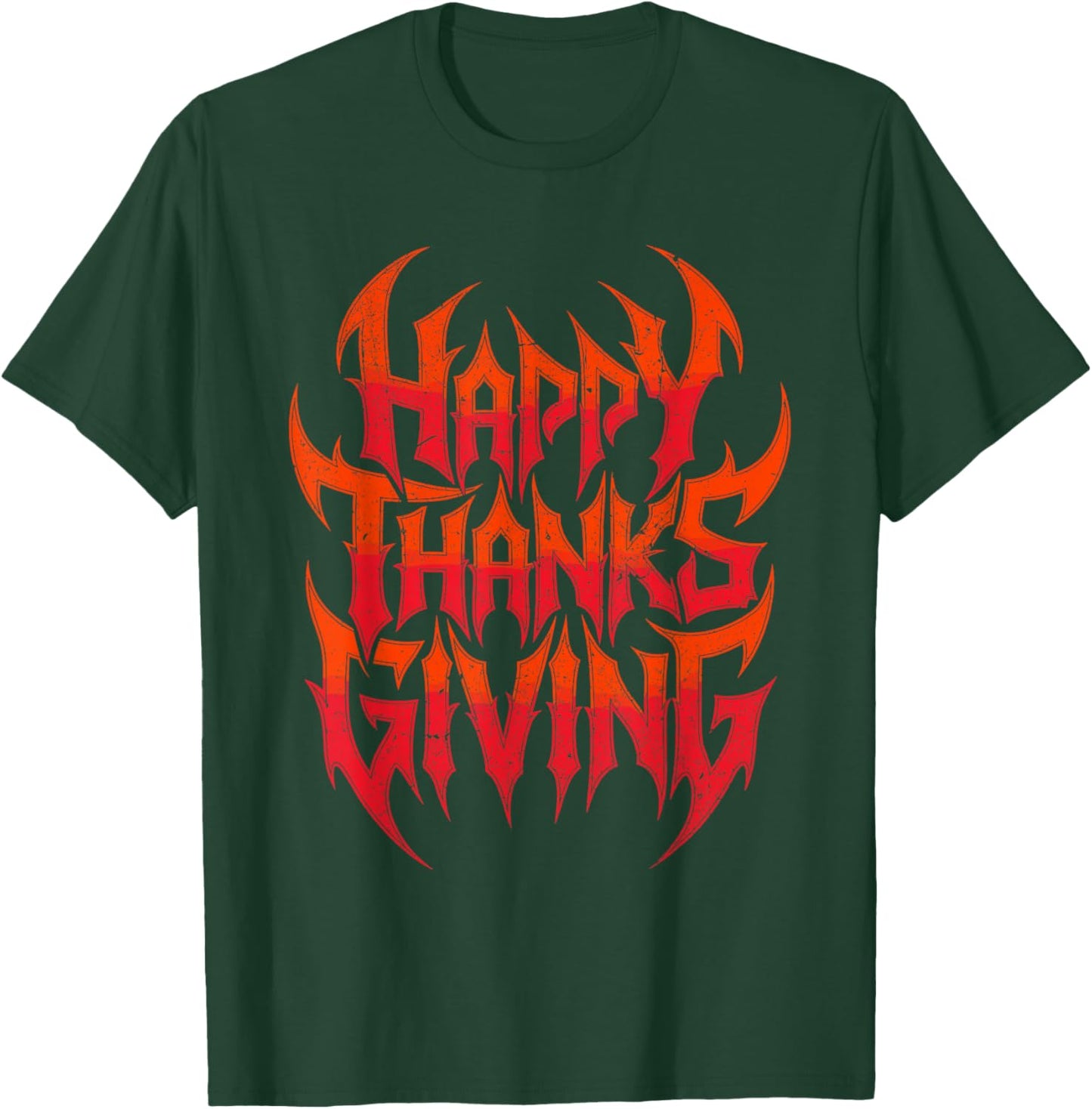 Happy Thanksgiving Heavy Metal Rock Music Lover T-Shirt - T-Shirt | Forest