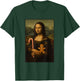 Mona Lisa Candy Gingerbread Cane Funny Christmas Art T-Shirt - T-Shirt | Forest