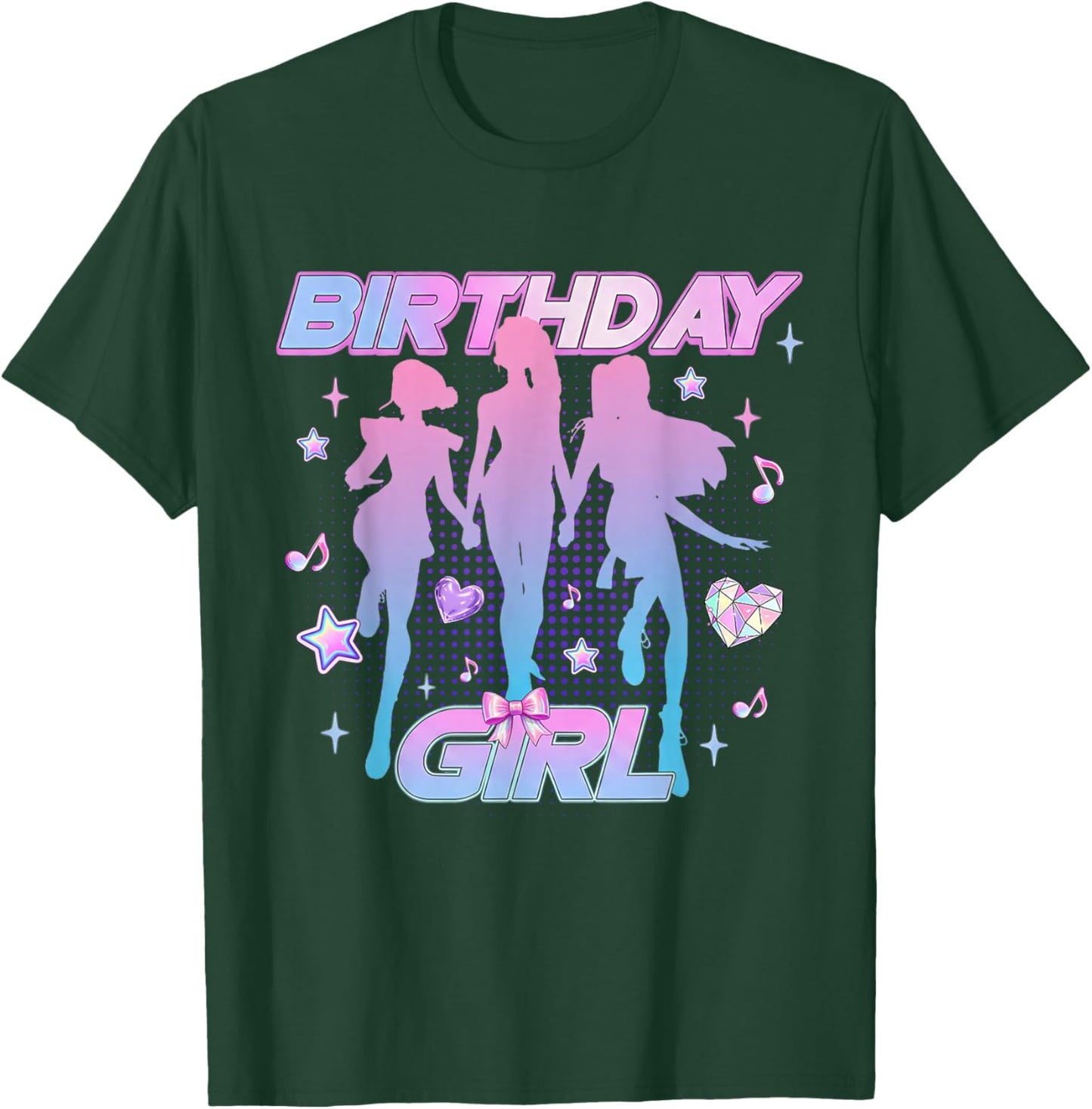 Birthday Girl K pop Birthday Coquette Pink Bow Girl T-Shirt - T-Shirt | Forest