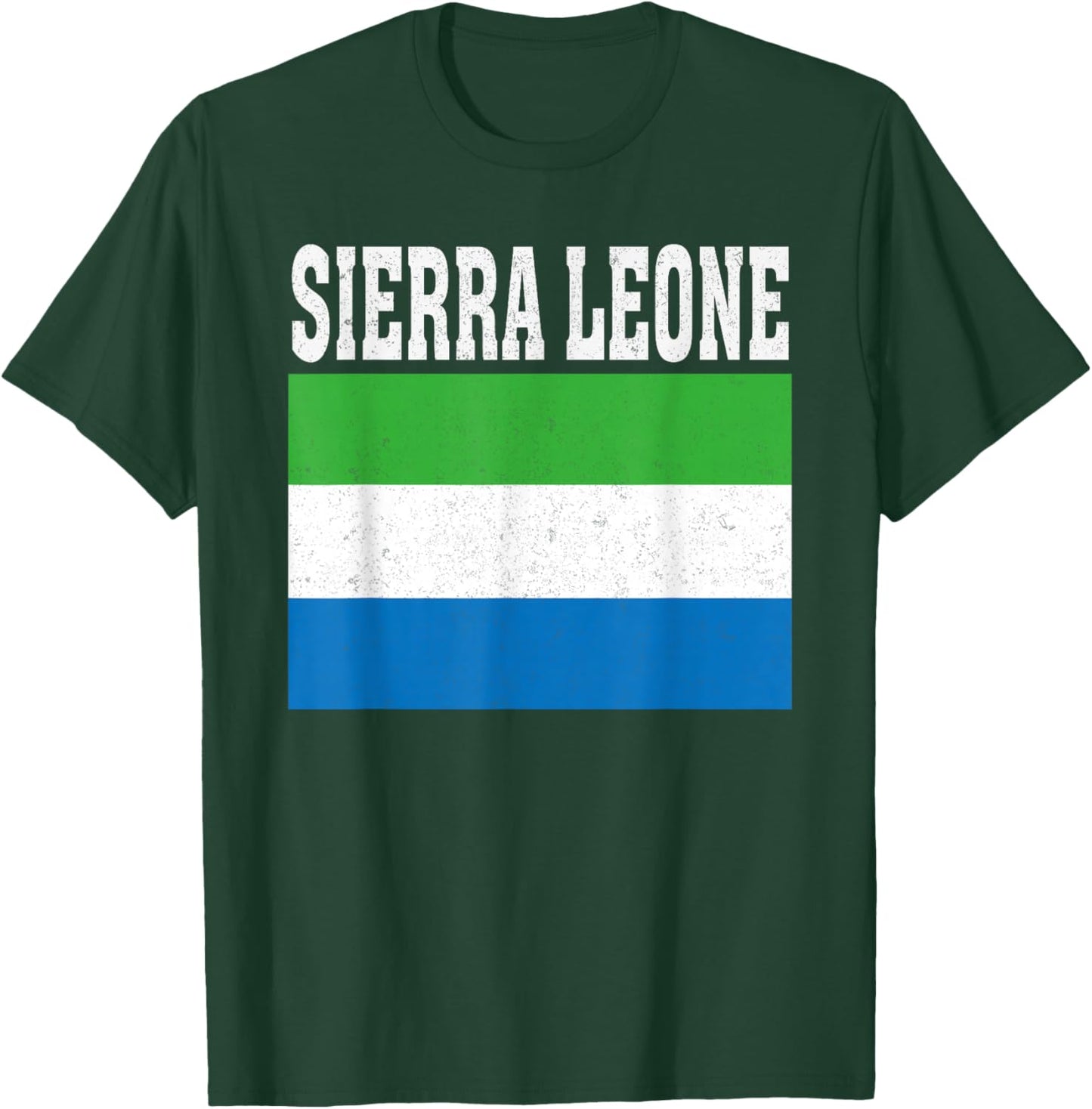 Sierra Leone Flag Patriotic National Roots Souvenir T-Shirt - T-Shirt | Forest