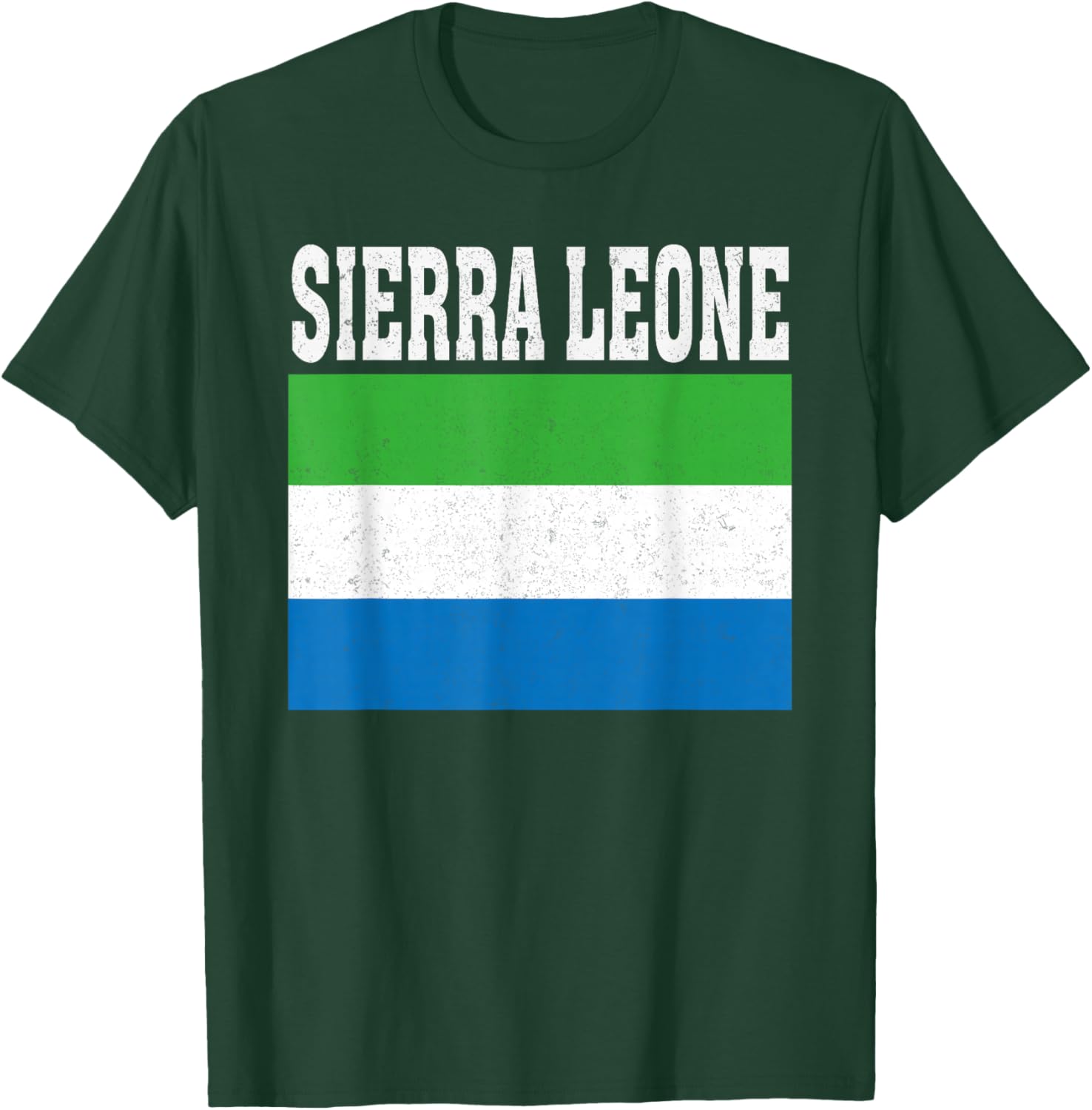 Sierra Leone Flag Patriotic National Roots Souvenir T-Shirt - T-Shirt | Forest