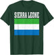 Sierra Leone Flag Patriotic National Roots Souvenir T-Shirt - T-Shirt | Forest