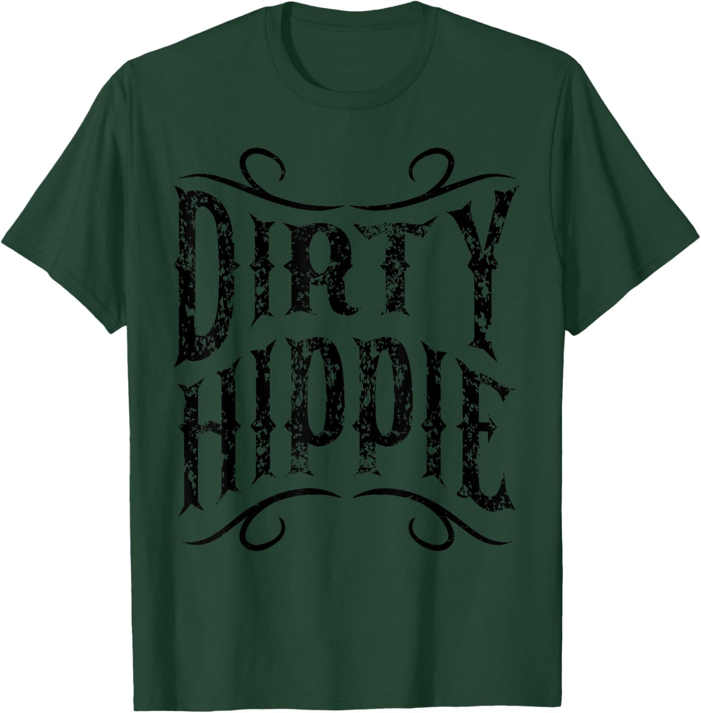 Vintage Dirty Hippie Peace Lover Gift Retro 60s 70s Costume T-Shirt - T-Shirt | Forest