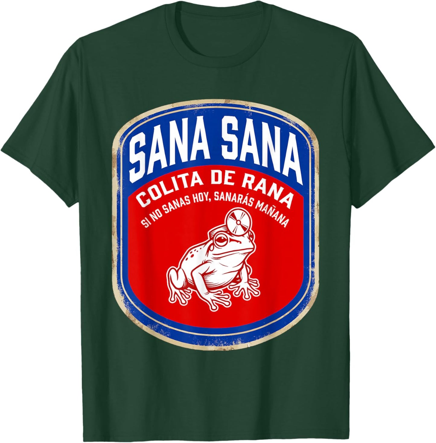 Sana Sana Colita De Rana Funny Vintage Nurse Coqui Frog T-Shirt - T-Shirt | Forest