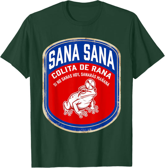 Sana Sana Colita De Rana Funny Vintage Nurse Coqui Frog T-Shirt - T-Shirt | Forest