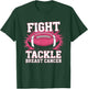 Pink Out Tackle Breast Cancer Awareness Football Kids Boys T-Shirt - T-Shirt | Forest