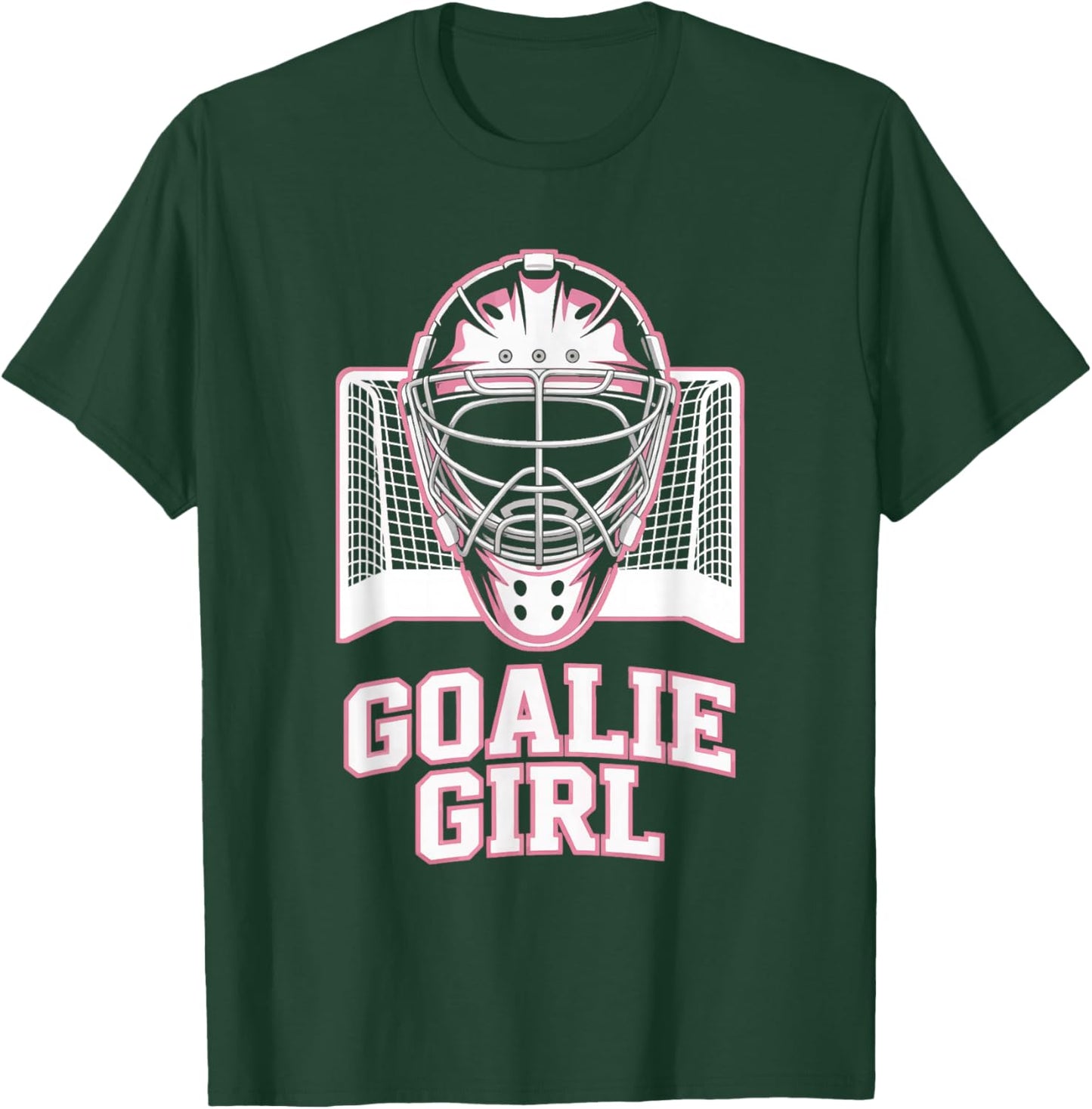 Hockey Goalie Girl Goalkeeper Female Field Hockey Player T-Shirt - T-Shirt | Forest
