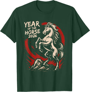 Chinese New Year 2026 Year of The Horse Lunar New Year 2026 T-Shirt - T-Shirt | Forest