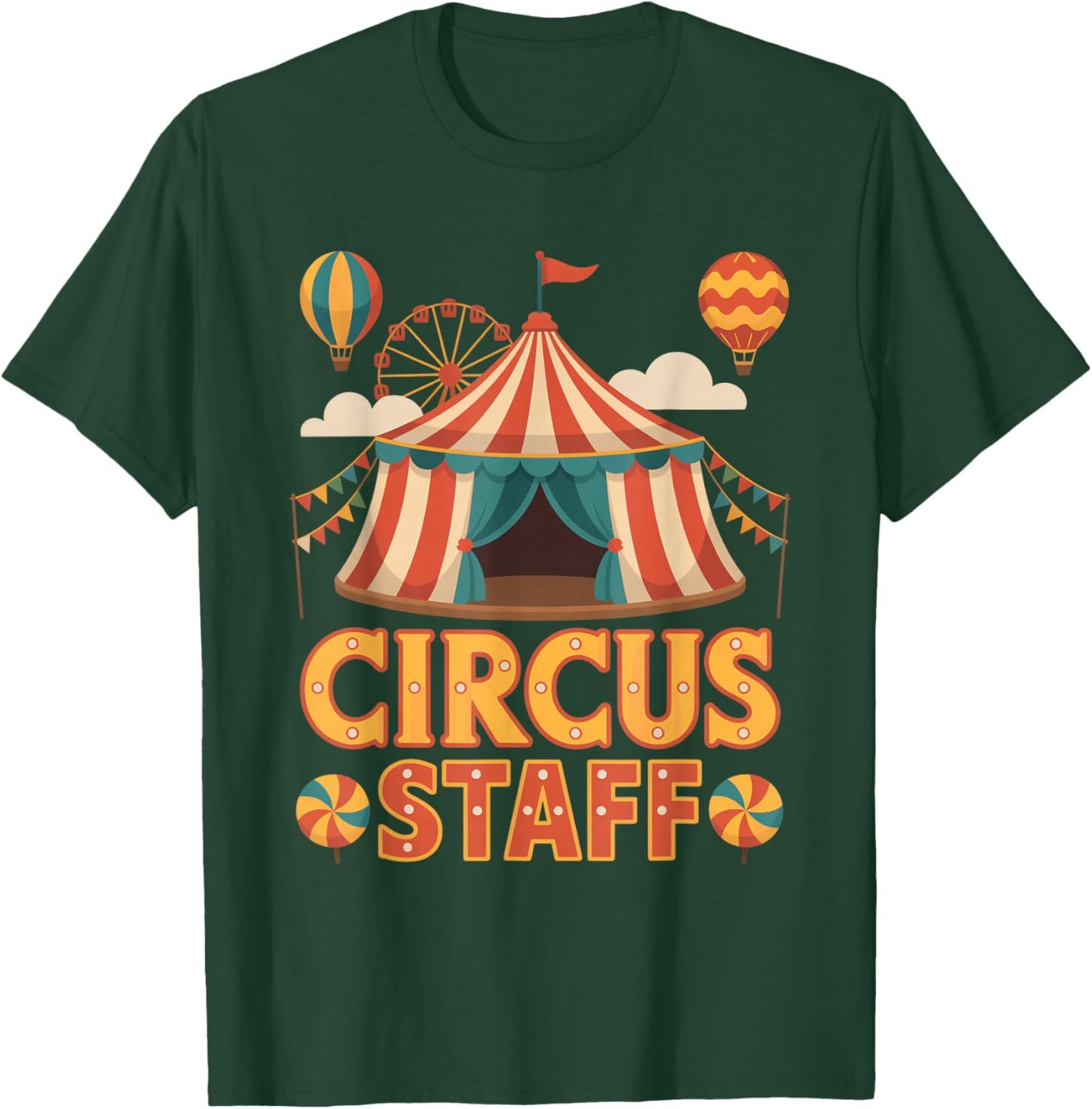 Circus Staff Event Costume Staff Crew Tent Party T-Shirt - T-Shirt | Forest