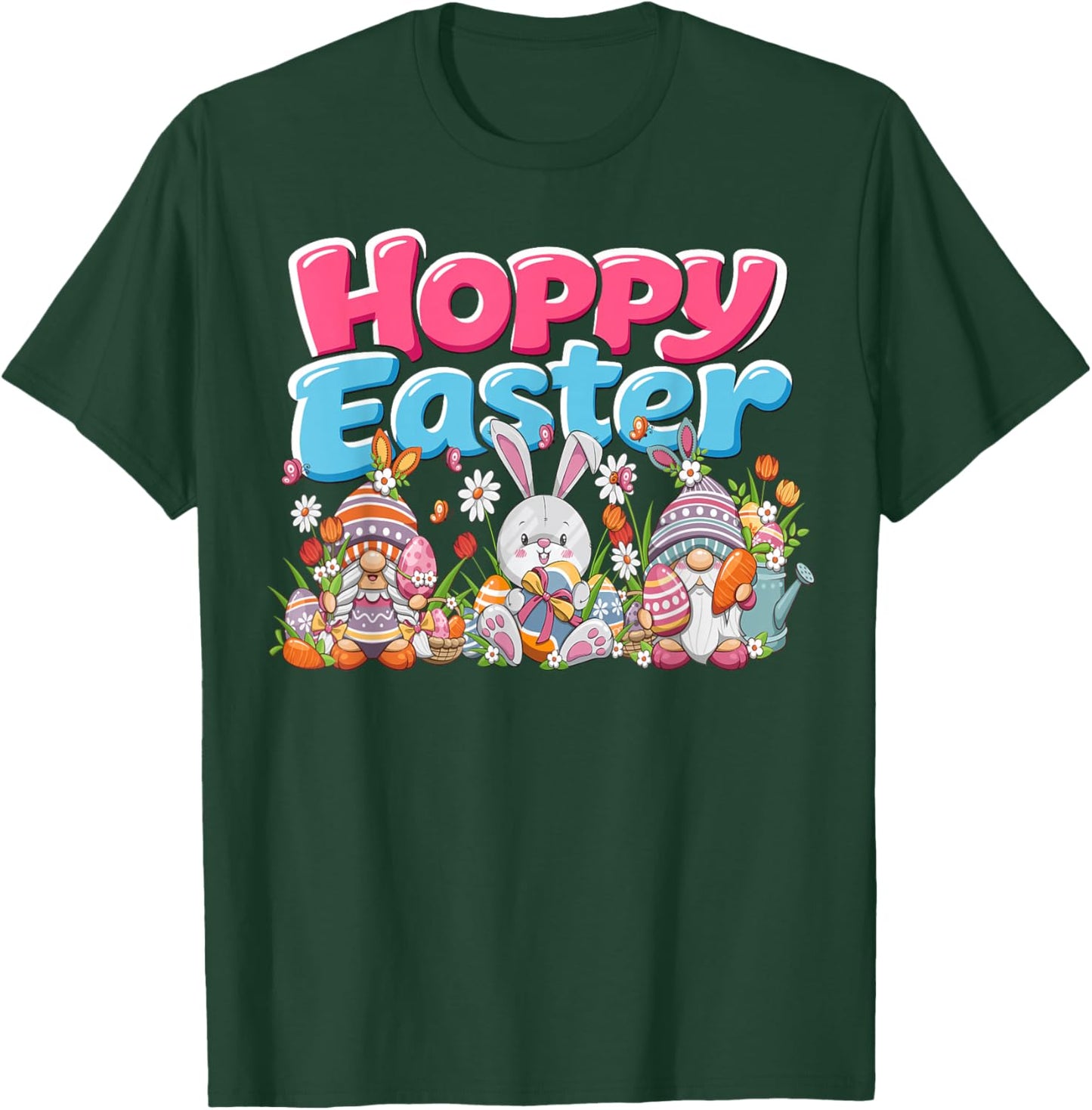 Hoppy Easter Gnomes Easter Women Easter Men The Gnome Easter T-Shirt - T-Shirt | Forest