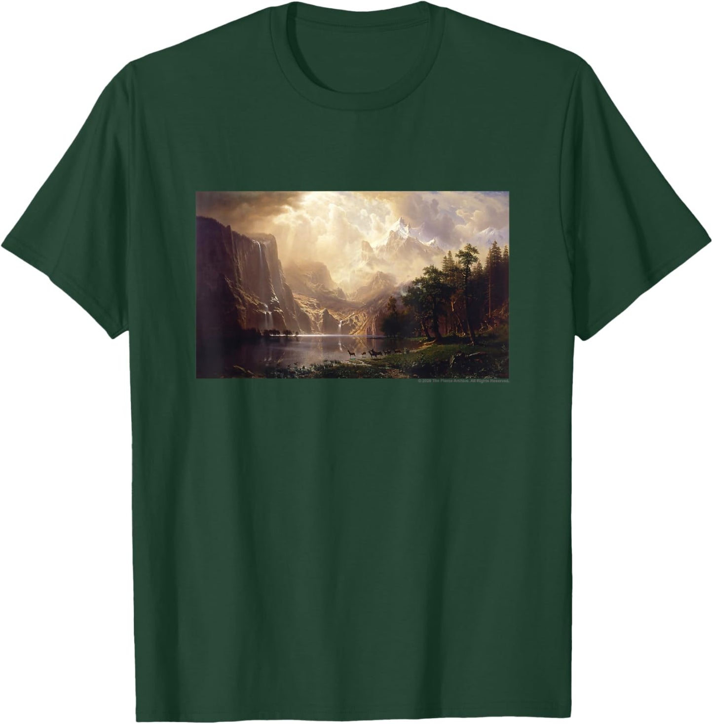 Albert Bierstadt Among The Sierra Nevada, California T-Shirt - T-Shirt | Forest